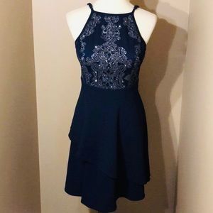 Navy Blue Cocktail Dress